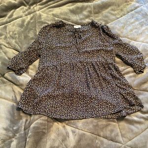 Boho baby doll top